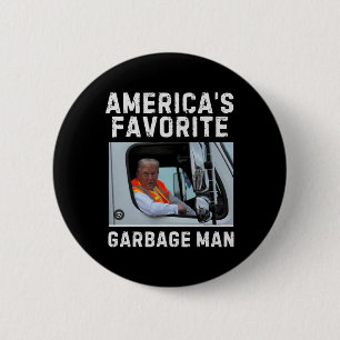 America's Favourite Garge Man Trump 2024 6 Cm Round Badge