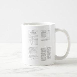 America's First Income Tax Form 1040 from 1913  Coffee Mug