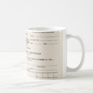 America's First Income Tax Form Coffee Mug