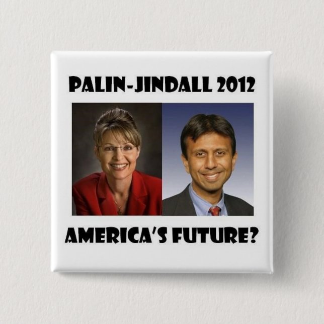 America's Future? 15 Cm Square Badge (Front)