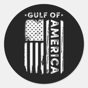 Americas Gulf - Gulf Of Usa America Vintage Americ Classic Round Sticker