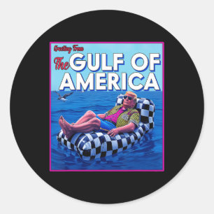 America's Gulf Mexico Presdent Sombrero Summer  Classic Round Sticker