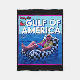 America's Gulf Mexico Presdent Sombrero Summer Fleece Blanket