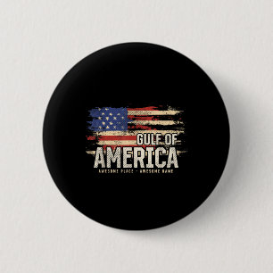Americas Gulf Of Usa Grunge Patriotic 6 Cm Round Badge
