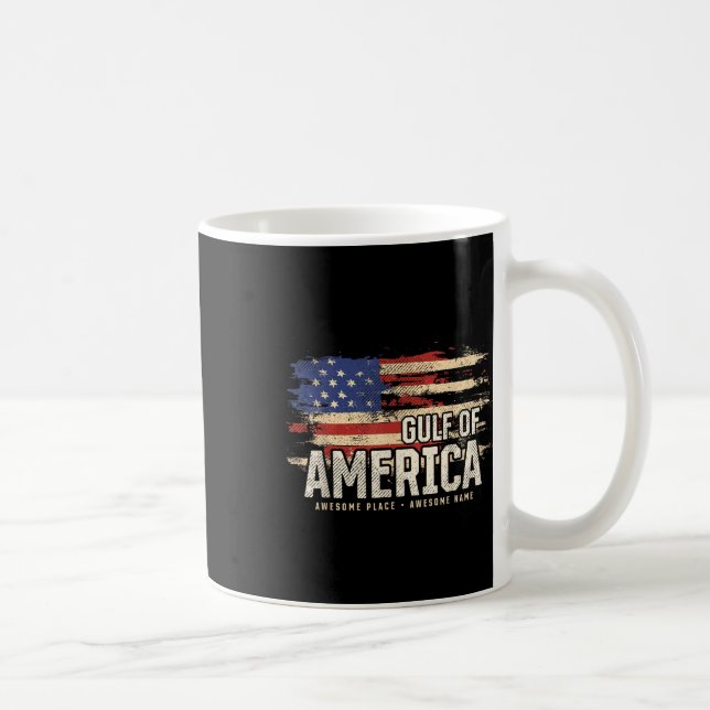 Americas Gulf Of Usa Grunge Patriotic  Coffee Mug (Right)