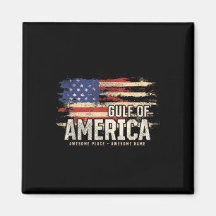 Americas Gulf Of Usa Grunge Patriotic Magnet
