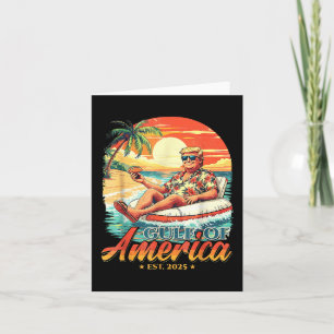 Americas Gulf Trump 2024 Retro Beach Usa America M Card