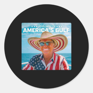 America's Gulf Trump Sombrero Mexico American  Classic Round Sticker
