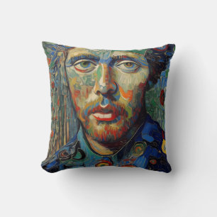 America's Man Portrait Painting Cushion