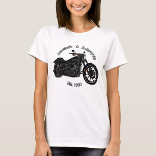 America's Motorcycle Black White Top