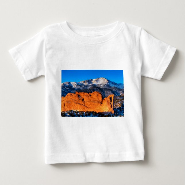 America's Mountain at Sunrise Baby T-Shirt (Front)