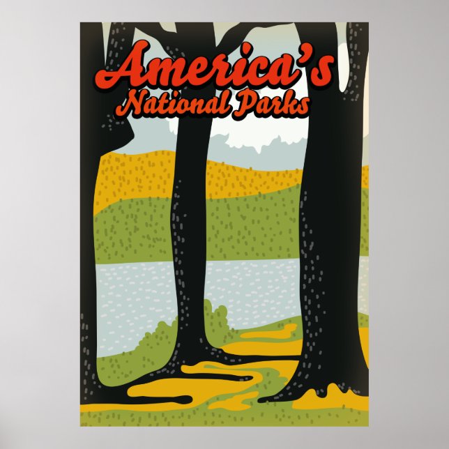 America's National Parks Poster (Front)