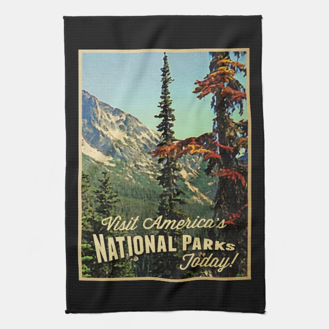America's National Parks Tea Towel (Vertical)