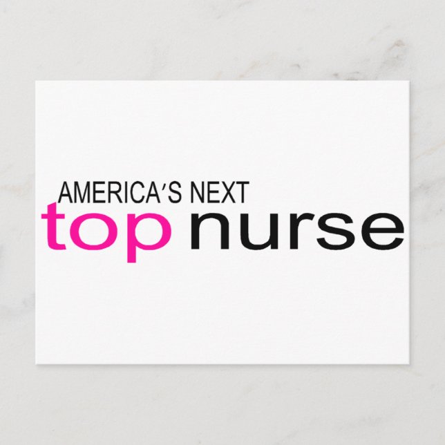 Americas Next Top Nurse Postcard (Front)