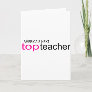Americas Next Top Teacher Holiday Card