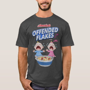 Americas Offended Flakes Funny SnowFlake  T-Shirt