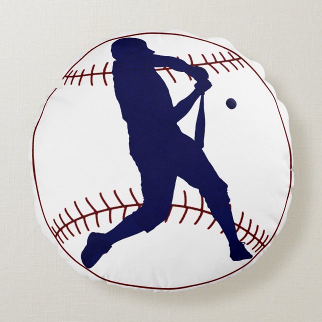 America's Pastime Round Cushion (Front)