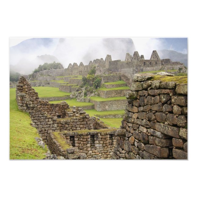 Americas, Peru, Machu PIcchu. The ancient Photo Print (Front)
