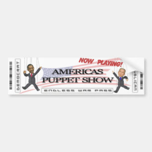 Americas Puppet Show Bumper Sticker