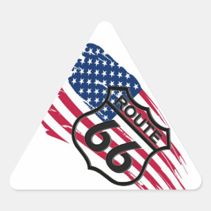 America's Route 66 Triangle Sticker