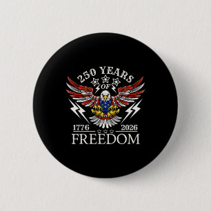 Americas Semi Quincentennial 250th Anniversary Com 6 Cm Round Badge
