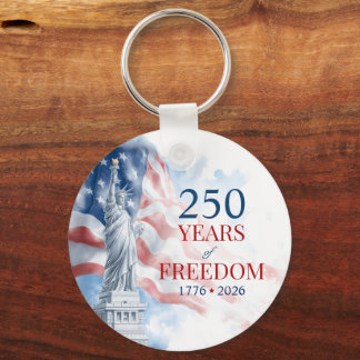 America's Semiquincentennial 250 Years Freedom Key Ring