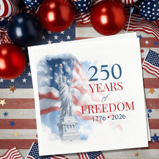 America's Semiquincentennial 250 Years Freedom Napkin