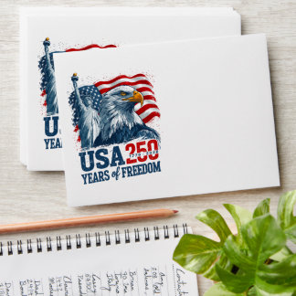 America's Semiquincentennial USA 250 Years Freedom Envelope