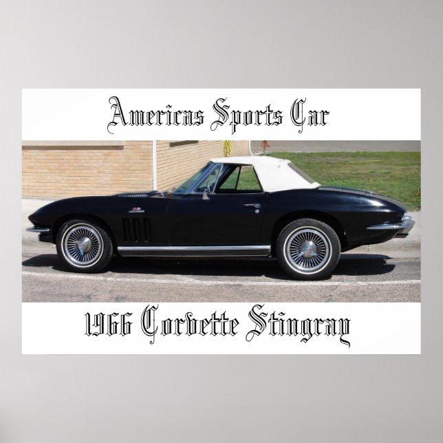 Americas Sports Car-1966 Corvette Stingray Poster (Front)