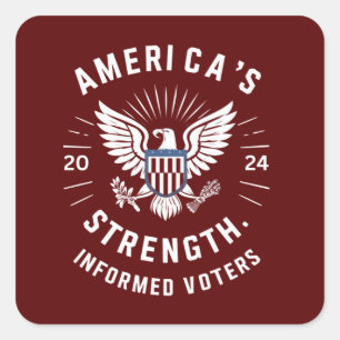 America's Strength Square Sticker