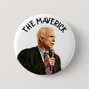 America's True Hero John McCain Memorial 6 Cm Round Badge