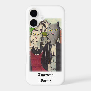 Americat Gothic Museum Cartoon Classic Cat Art