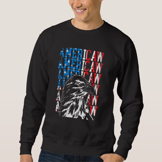 Americaw Eagle American Flag Bandanna Patriotic Us Sweatshirt (Front)