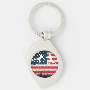Americen Patriot Beach Soccer Key Ring