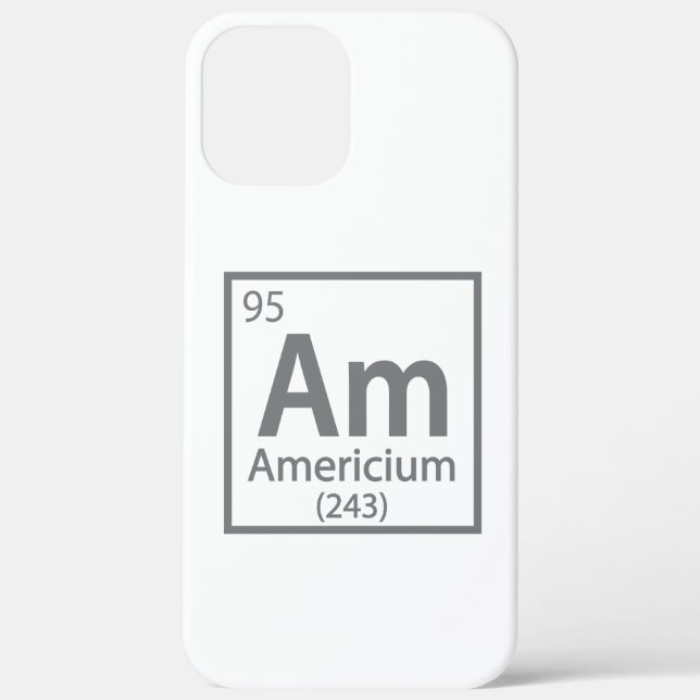 Americium - American Science Periodic Table Case-Mate iPhone Case (Back)