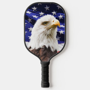 AMERICN FLAG EAGLE PICKLEBALL PADDLE