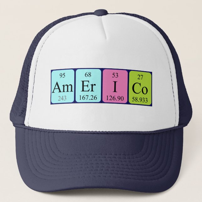 Americo periodic table name hat (Front)