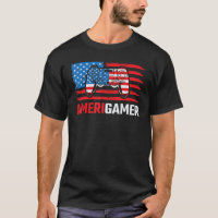 Amerigamer Distressed American Flag Gamer July 4th