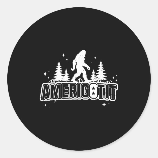 Amerigotit Funny Meme T 2025  Classic Round Sticker (Front)