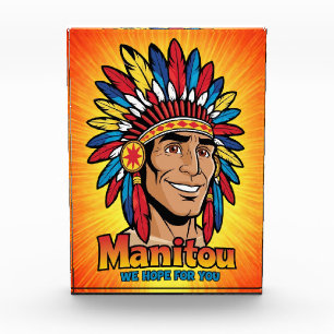 Amerika-Indianer-Leuchtfeuer Farben. Photo Block