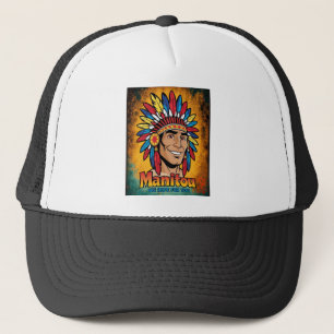 Amerika-Indianer-Leuchtfeuer Farben. Trucker Hat