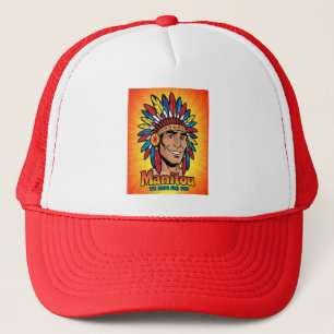 Amerika-Indianer-Leuchtfeuer Farben. Trucker Hat