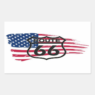 Amerikas Route 66 Rectangular Sticker