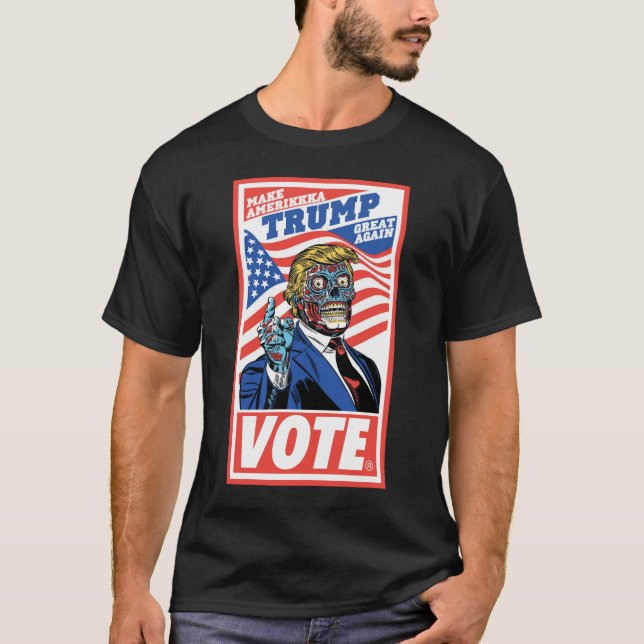 AmeriKKKa VOTE TRUMP T-Shirt (Front)