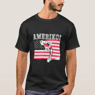 Amerikoi Japanese Koi Carp Nishikigoi Fish Lover T-Shirt