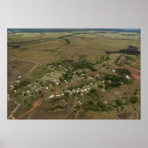 Amerindan Village. Seasonally-flooded Poster
