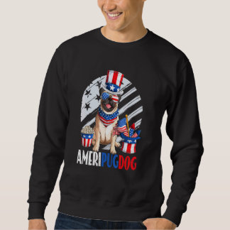 Ameripugdog 4th Of July For Kids Boys Men Women Sweatshirt