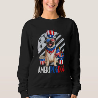Ameripugdog 4th Of July For Kids Boys Men Women Sweatshirt