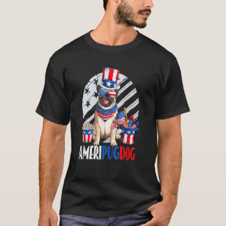 Ameripugdog 4th Of July For Kids Boys Men Women T-Shirt