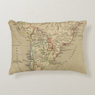 Amerique Meridionale en 1840 Decorative Cushion